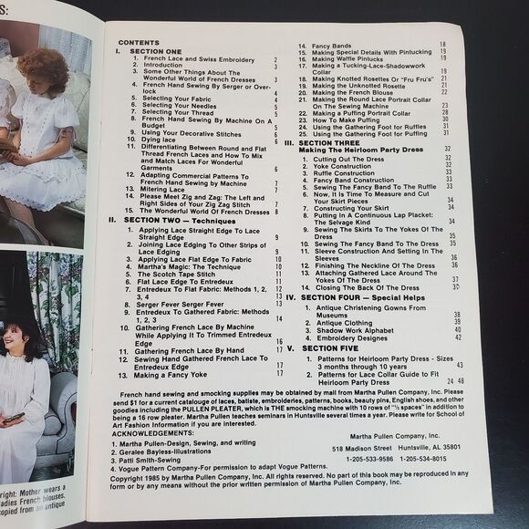 Martha Pullen French Hand Sewing by Machine The Second Book Paperback - Picture 4 of 10